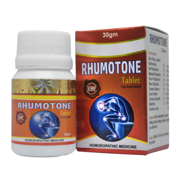 rhumotone tablet, homoeopathy, joint health, osteoarthritis, arthritis, lumbago, rheumatism